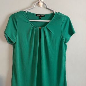 SELLING ALWAYS INDIGO WOMEN BLOUSE SIZE M SHORT SLEEVE COLOR GREEN